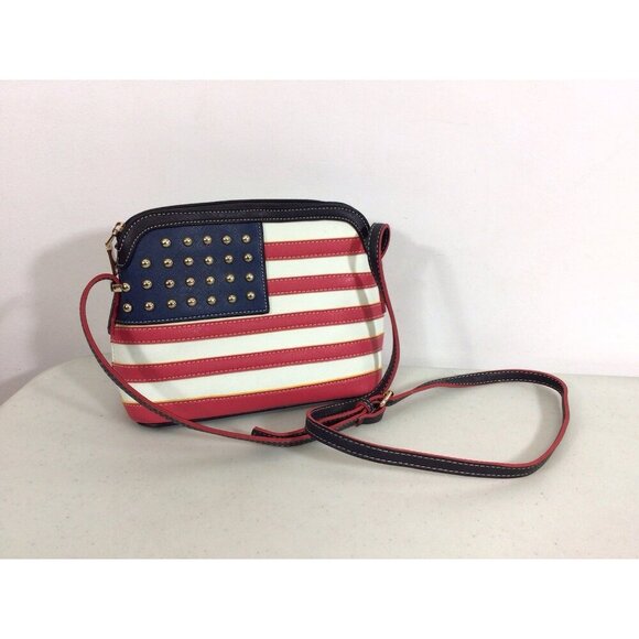 Darlings USA Flag Crossbody Bag Purse New - Picture 8 of 8